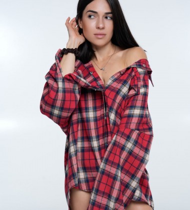 Сорочка Triangle Plaid Red | Showroom By Nona