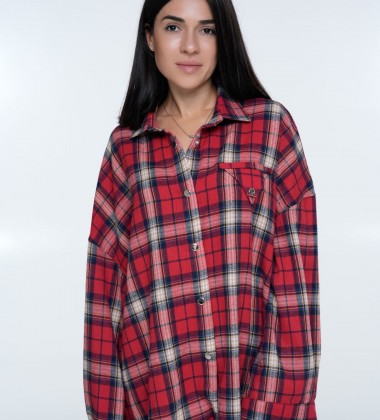 Сорочка Triangle Plaid Red | Showroom By Nona — зображення 3