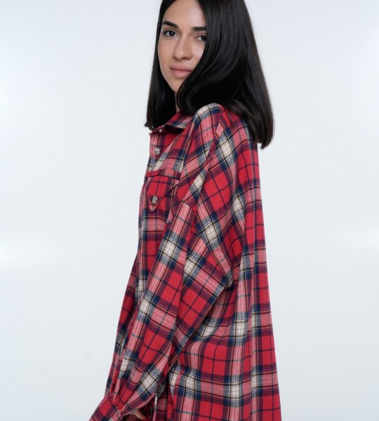 Сорочка Triangle Plaid Red | Showroom By Nona — зображення 4