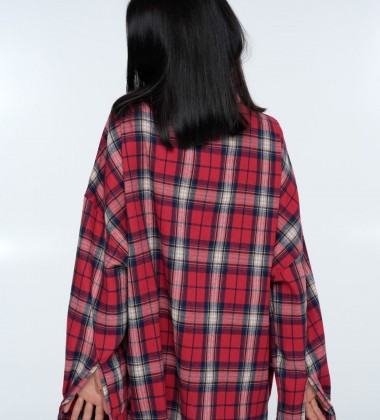 Сорочка Triangle Plaid Red | Showroom By Nona — зображення 5