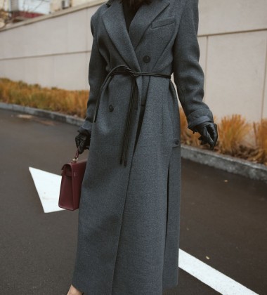 Пальто Couture Line Graphite | Showroom By Nona — зображення 2