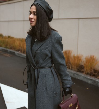 Пальто Couture Line Graphite | Showroom By Nona — зображення 5