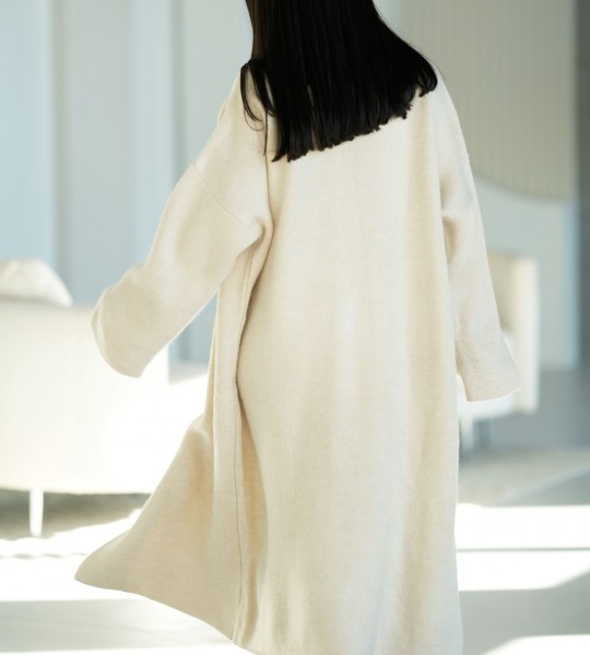 Кардиган Long Warm Knit Беж | Showroom By Nona — зображення 3 Кардиган Long Warm Knit Беж | Showroom By Nona — зображення 3