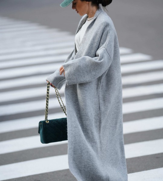 Кардиган Long Warm Knit Сірий | Showroom By Nona — зображення 2 Кардиган Long Warm Knit Сірий | Showroom By Nona — зображення 2