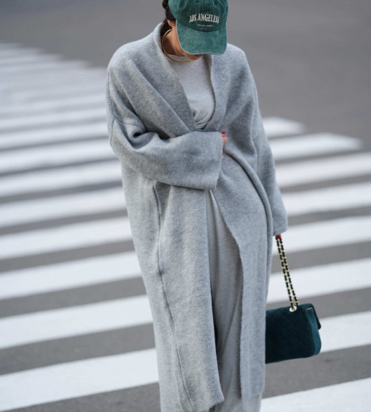 Кардиган Long Warm Knit Сірий | Showroom By Nona — зображення 4 Кардиган Long Warm Knit Сірий | Showroom By Nona — зображення 4
