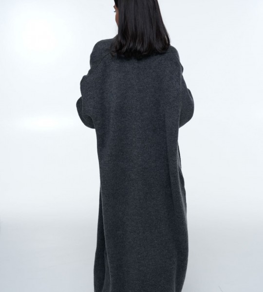 Кардиган Long Warm Knit Графіт | Showroom By Nona — зображення 4