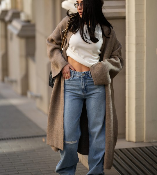 Кардиган Long Warm Knit Тауп | Showroom By Nona