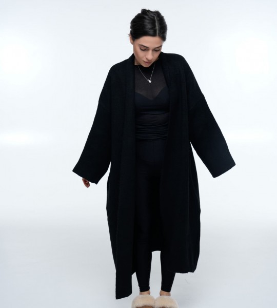 Кардиган Long Warm Knit Black