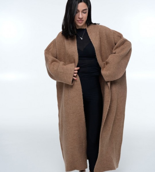 Кардиган Long Warm Knit Кемел | Showroom By Nona — зображення 3