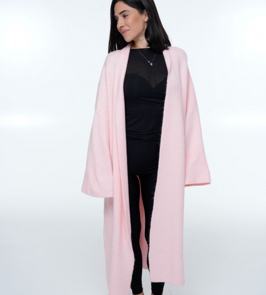 Кардиган Long Warm Knit Персик | Showroom By Nona — зображення 6