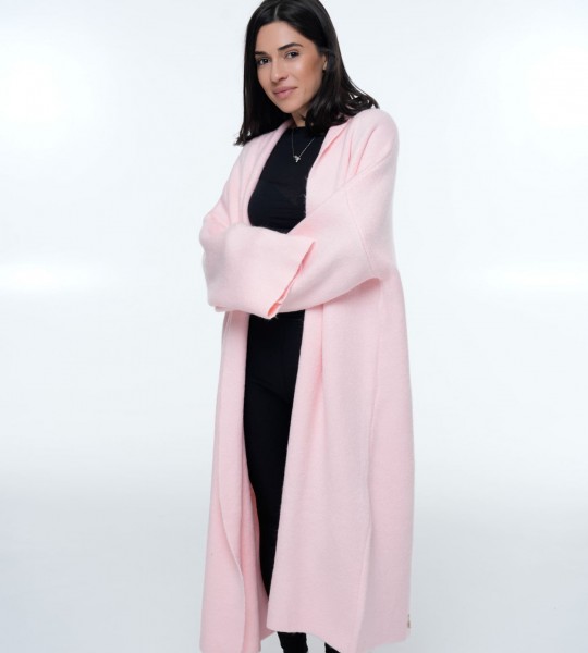 Кардиган Long Warm Knit Персик | Showroom By Nona — зображення 7