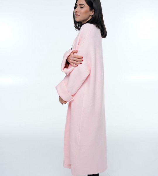 Кардиган Long Warm Knit Персик | Showroom By Nona — зображення 2