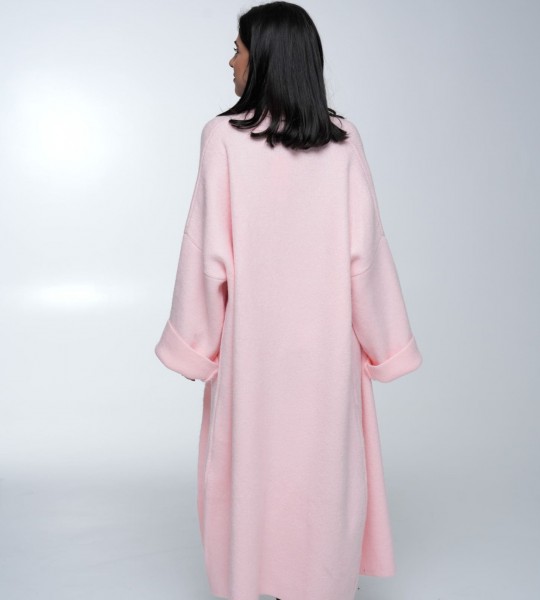 Кардиган Long Warm Knit Персик | Showroom By Nona — зображення 3