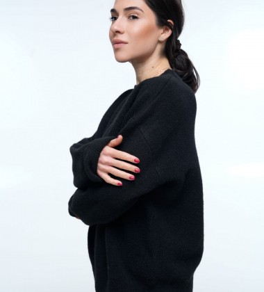 Светр Cozy Aura Чорний | Showroom By Nona — зображення 3
