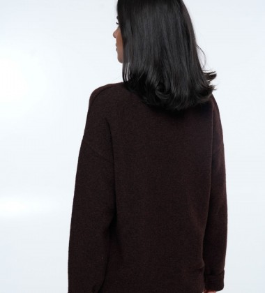 Светр Cozy Aura Chocolate | Showroom By Nona — зображення 3 Светр Cozy Aura Chocolate | Showroom By Nona — зображення 3