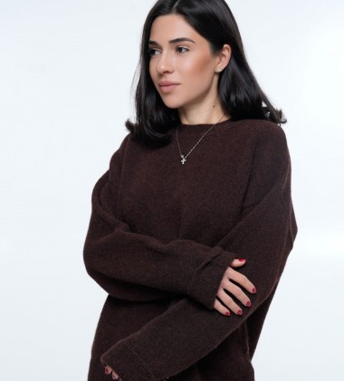 Светр Cozy Aura Chocolate | Showroom By Nona — зображення 2 Светр Cozy Aura Chocolate | Showroom By Nona — зображення 2