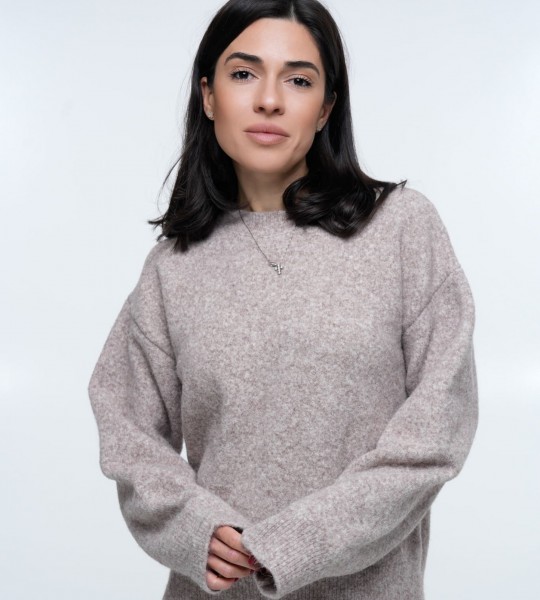 Светр Cozy Aura Sand Melange | Showroom By Nona — зображення 3