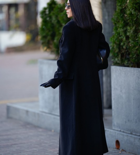 Пальто Elegant Line Black | Showroom By Nona — зображення 5 Пальто Elegant Line Black | Showroom By Nona — зображення 5