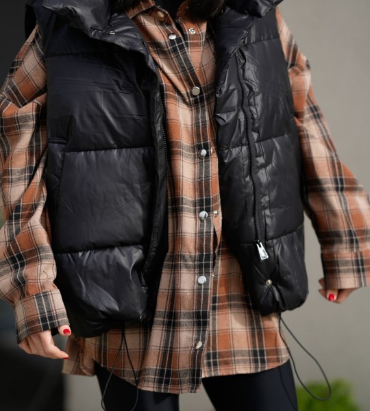 Жилетка Glow Black | Showroom By Nona — зображення 2