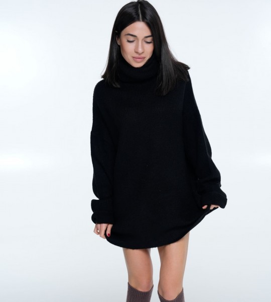 Светр Oversize Warm Hug Чорний | Showroom By Nona — зображення 2