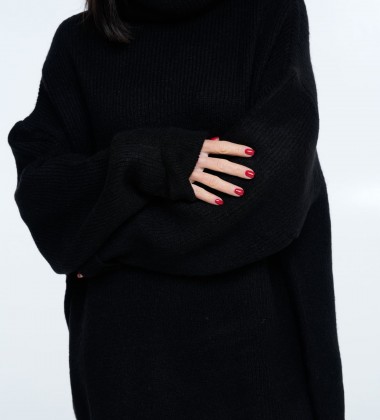 Светр Oversize Warm Hug Чорний | Showroom By Nona — зображення 3 Светр Oversize Warm Hug Чорний | Showroom By Nona — зображення 3