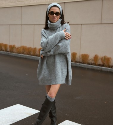 Светр Oversize Warm Hug Сірий | Showroom By Nona — зображення 6 Светр Oversize Warm Hug Сірий | Showroom By Nona — зображення 6