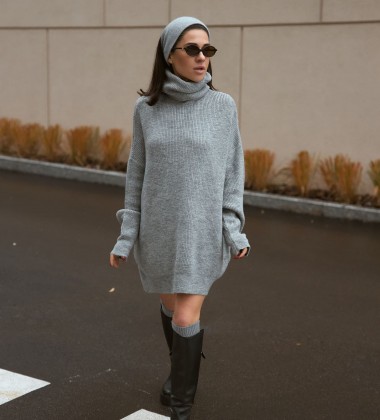 Светр Oversize Warm Hug Сірий | Showroom By Nona — зображення 3 Светр Oversize Warm Hug Сірий | Showroom By Nona — зображення 3