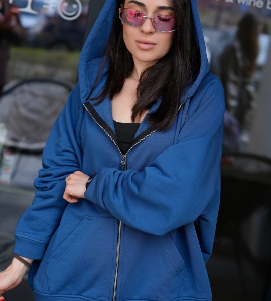 Худі на блискавці Hoodie Zip Denim Blue