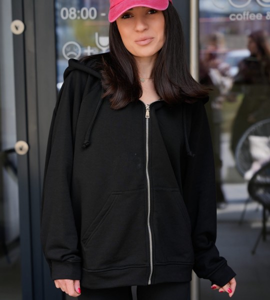 Худі на блискавці Hoodie Zip Black