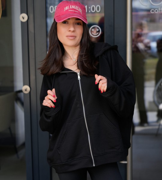 Худі на блискавці Hoodie Zip Black | Showroom By Nona — зображення 2 Худі на блискавці Hoodie Zip Black | Showroom By Nona — зображення 2