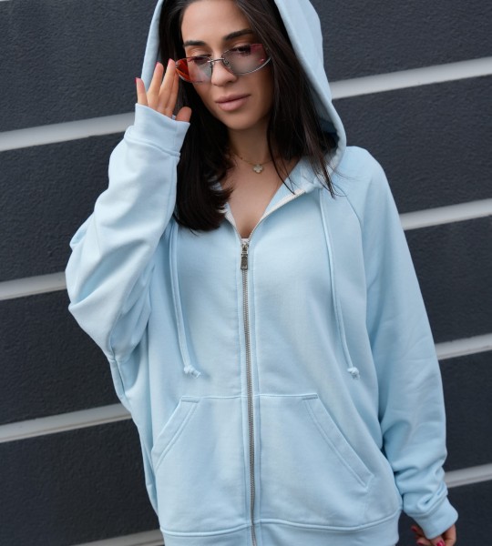 Худі на блискавці Hoodie Zip Blue