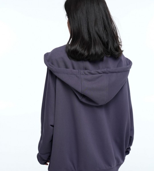Худі на блискавці Hoodie Zip Eggplant | Showroom By Nona — зображення 4 Худі на блискавці Hoodie Zip Eggplant | Showroom By Nona — зображення 4