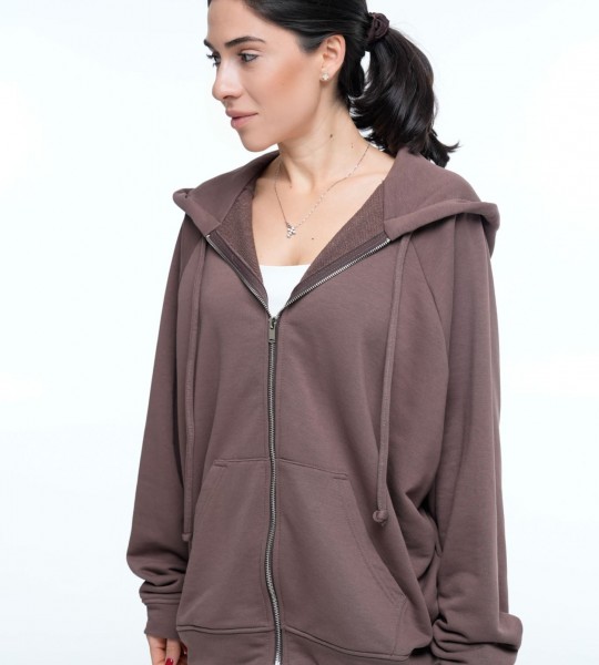 Худі на блискавці Hoodie Zip Шоколад