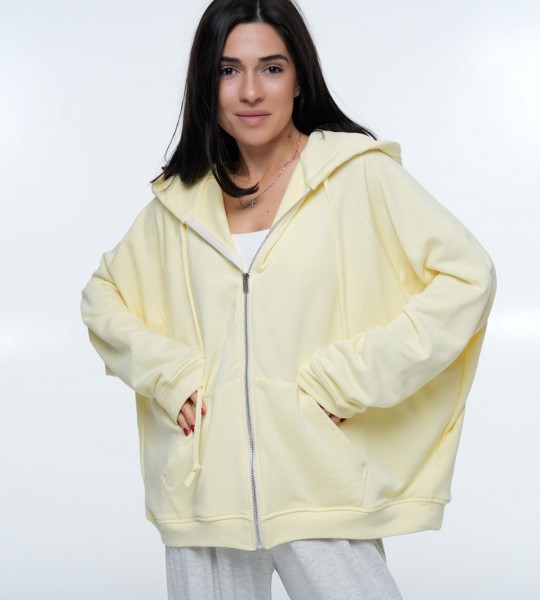 Худі на блискавці Hoodie Zip Лимон