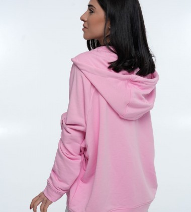 Худі на блискавці Hoodie Zip Pink | Showroom By Nona — зображення 4