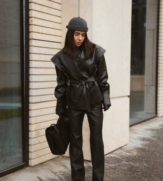 Жакет Sculpt Leather Black | Showroom By Nona — зображення 2