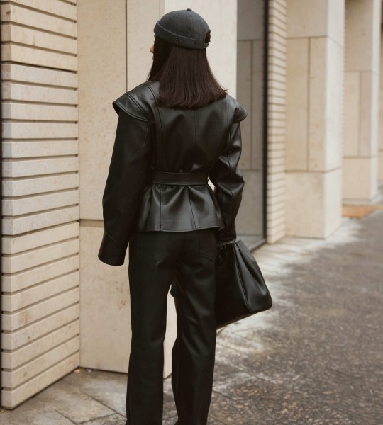 Жакет Sculpt Leather Black | Showroom By Nona — зображення 6