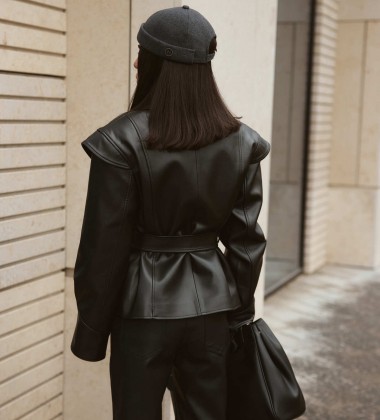 Жакет Sculpt Leather Black | Showroom By Nona — зображення 7