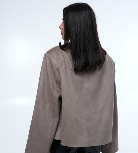 Блейзер Suede Oversize Milano Beige | Showroom By Nona — зображення 5