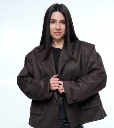 Блейзер Suede Oversize Milano Chocolate