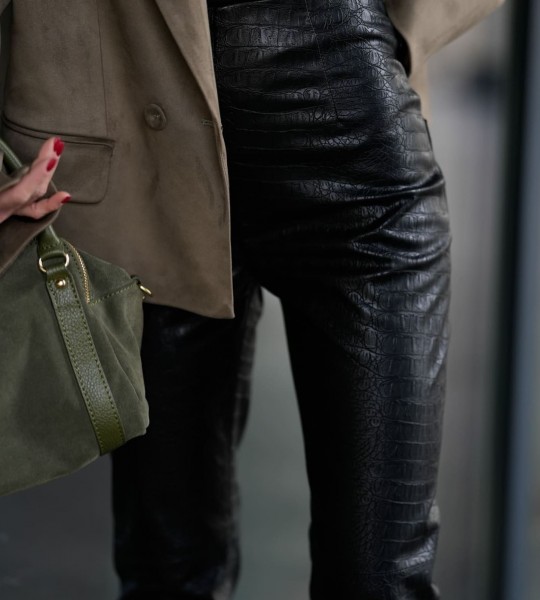 Блейзер Suede Oversize Milano Olive | Showroom By Nona — зображення 5