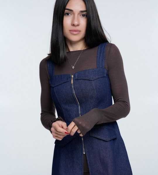 Корсет Denim Structure Deep Blue