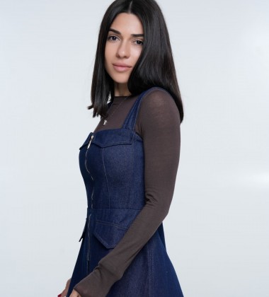 Корсет Denim Structure Deep Blue | Showroom By Nona — зображення 3