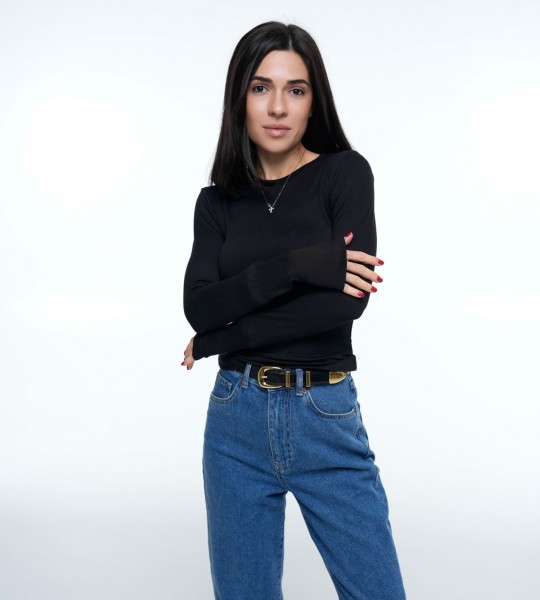 Лонгслів Pure Smooth Black | Showroom By Nona — зображення 3