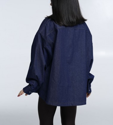 Сорочка Left Cut Denim Indigo | Showroom By Nona — зображення 7 Сорочка Left Cut Denim Indigo | Showroom By Nona — зображення 7