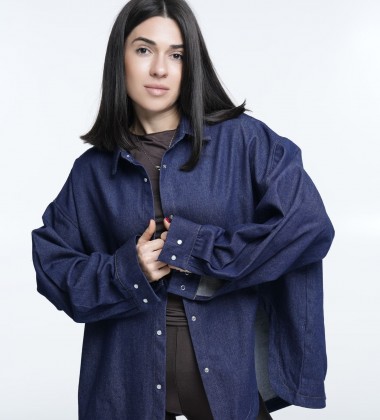 Сорочка Left Cut Denim Indigo | Showroom By Nona