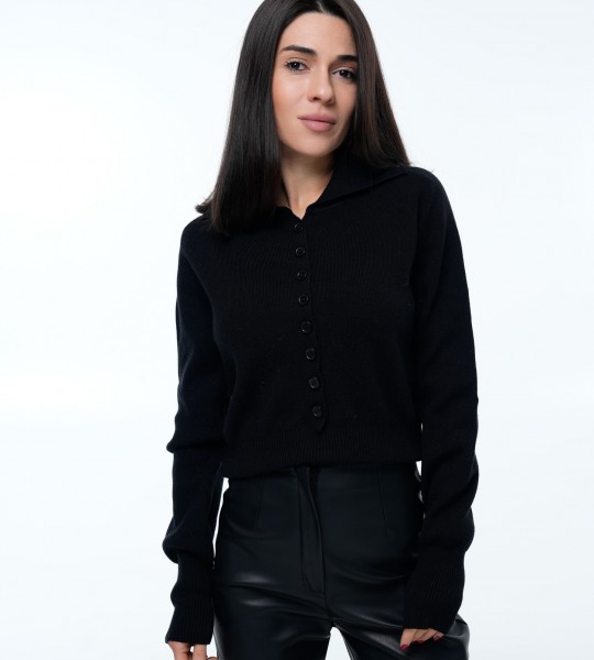 Светр Collar Mood Чорний