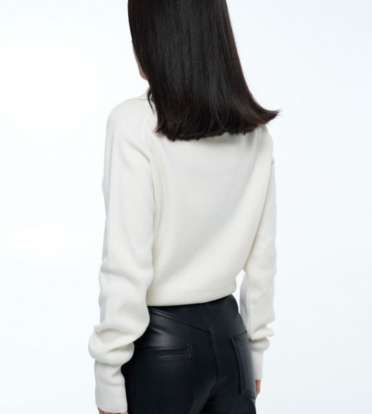 Светр Collar Mood Молочний | Showroom By Nona — зображення 2