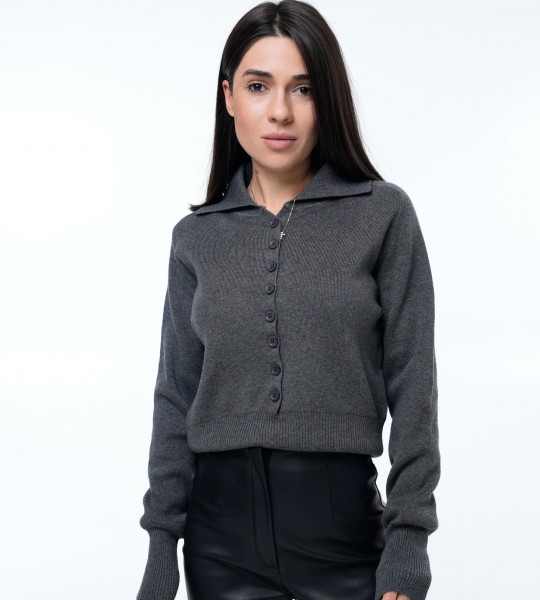 Светр Collar Mood Графіт