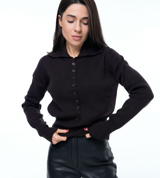 Светр Collar Mood Шоколад